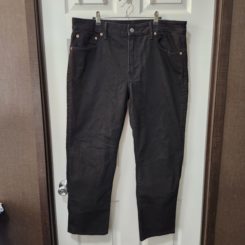 Men's NWT Black American Eagle Airflex Original Straight Jeans. Size 36x30 - Picture 3 of 10